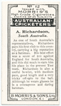 A. Richardson, South Australia.