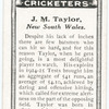 J. M. Taylor, New South Wales.