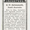 C. V. Grimmett, South Australia.