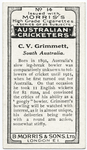 C. V. Grimmett, South Australia.
