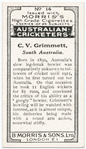 C. V. Grimmett, South Australia.