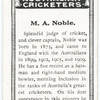 M. A. Noble.