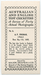 A. P. Freeman, Kent.