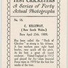 C. Kelleway, New South Wales.