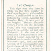 Ist Corps.