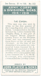 Ist Corps.
