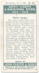 First Army.