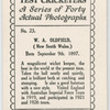 W. A. Oldfield, New South Wales.