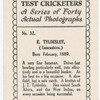 E. Tyldesley, Lancashire.