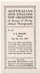 F. E. Woolley, Kent.