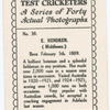 E. Hendren, Middlesex.