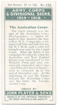 The Australian Corps.