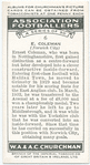 Ernest Coleman, Norwich City.
