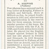 A. Keeping, Fulham.