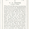 Frank H. Broome, Aston Villa.