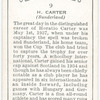 Horatio Carter, Sunderland.