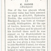 Ephraim Dodds, Blackpool.