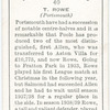 T. Rowe, Portsmouth.