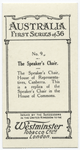 The Speaker's Chair.