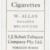 W. Allan, Follower, Melbourne.