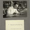 French worker making high-grade tapestries, New York City, 1920