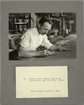 French worker making high-grade tapestries, New York City, 1920