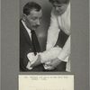 Patient and nurse in New York City clinic, 1915