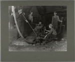 Glass blower and mold boy, October 1908
