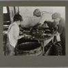 Boys cutting fish in a sardine cannery, August 1911