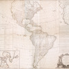 A new map of the whole continent of America : divided into North and South and West Indies with a descriptive account of the European possessions, as settled by the definitive treaty of peace, concluded at Paris Feby. 10th 1763