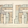 Knowlton Court - South. Plan of first floor; Plan of upper floors.
