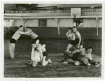 N.Y. State Reformatory, wrestlers, gym.
