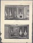 The Langham. A drawing room (style, 'Adam'); A library (style, 'Modern French Renaissance').