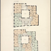 The Peter Stuyvesant. Plan of first floor ; Plan of upper floors.