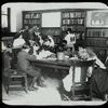 Work with schools, Library for the Blind : visit of blind Boy Scouts to Central Building Library for the Blind, May, 1913