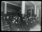 Work with schools, Tompkins Square : audience at Board of Education lecture, From Venice to Naples, ca. 1910s