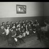 Work with schools, Tremont Branch : Miss Scully leading story hour, 1916