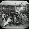 Work with schools, Webster Branch : story hour, about 1910, Miss Cheznay (?)