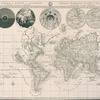 Carte generale du monde, ou, Description du monde terrestre & aquatique = Generale waereld kaart, of, Beschryving van de land en water aereld