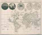 Carte generale du monde, ou, Description du monde terrestre & aquatique = Generale waereld kaart, of, Beschryving van de land en water aereld