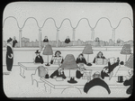 Central building, cartoons : reading room, Seeing New York with Fornaro, from N.Y. Sun, Evening, about Jan 3, 1914
