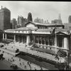 Central building, exterior views, Fifth Avenue : Library from Fifth Ave. and 42nd, looking west, 6th Ave., el visible