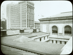 Central building : roof looking northwest, ca. 1915, Aeolian building, beyond