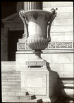 Central building, sculpture and monuments : urn near Fifth Avenue entrance