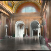 Central building : third floor hallway, McGraw Rotunda, hand colored
