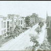 Fifth Avenue looking south with Rutgers Female College on left and Croton Reservoir on right