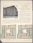 West End Hall, 840-848 West End Avenue, corner 101st Street; Plan of first floor; Plan of upper floors.