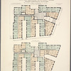 Six-story elevator apartment house, northwest corner Broadway and 180th Street. Plan of first floor; Plan of upper floors.