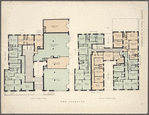 The Sterling. Plan of first floor; Plan of upper floors.