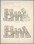 A-Re-Co Court. Plan of first floor; Plan of upper floors.